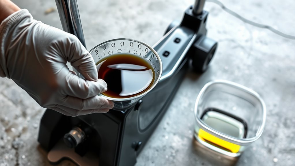 inspect hydraulic oil condition
