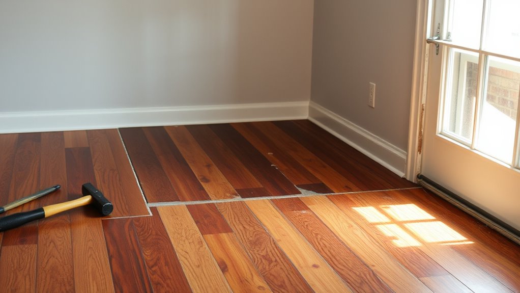 inspect subfloor for damage