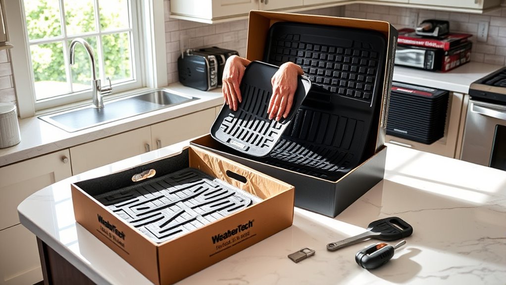 inspect weathertech mats carefully