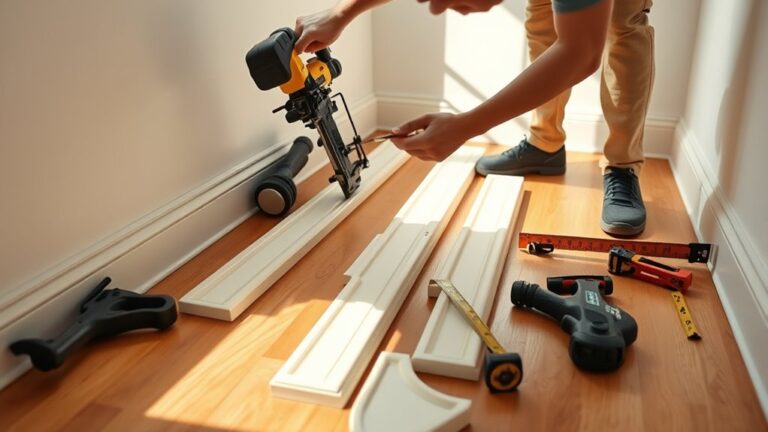 install floor trim moulding
