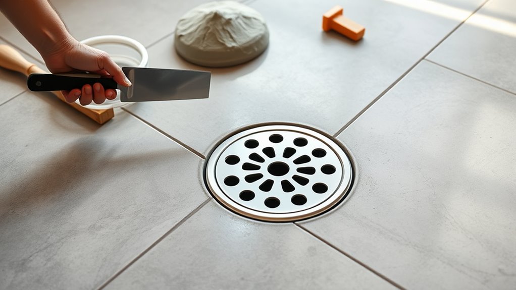 install shower drain easily