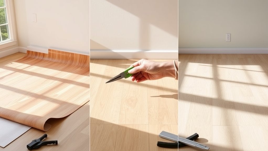 install vinyl flooring easily