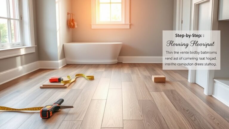 installing bathroom vinyl flooring
