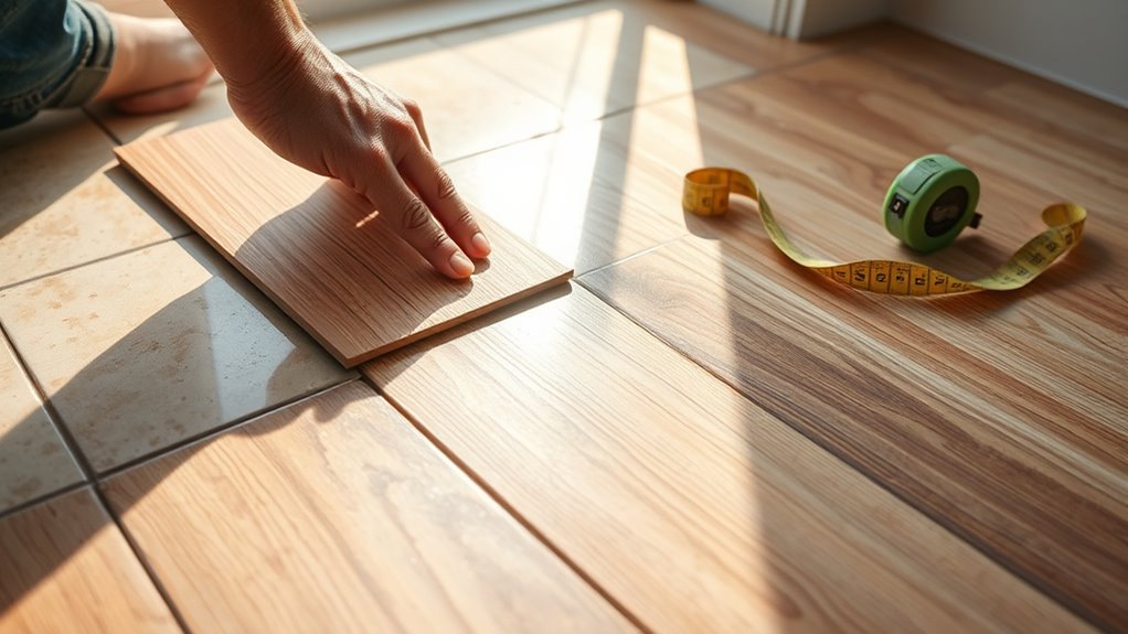 installing laminate over tile