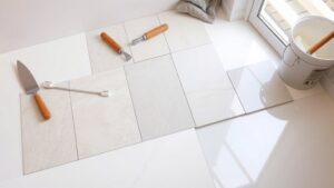 installing porcelain floor tiles