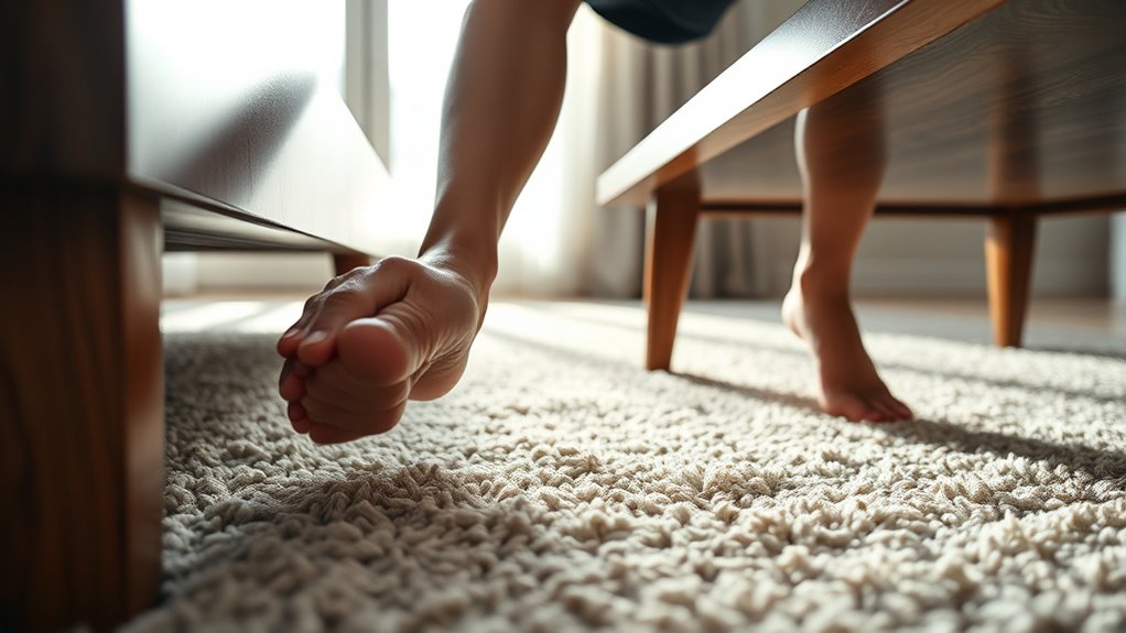 kneeling to standing transition