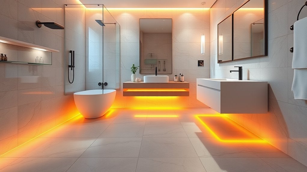 luxurious efficient heated floors