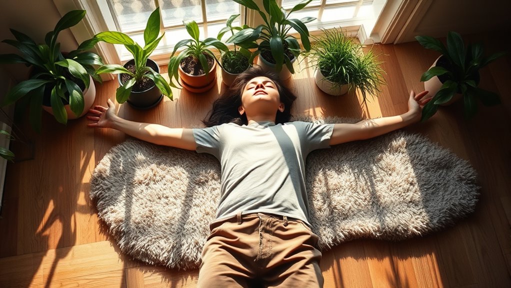 lying on floor stabilizes