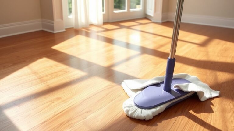 make vinyl floors shine