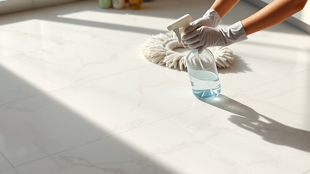 marble tile floor cleaning
