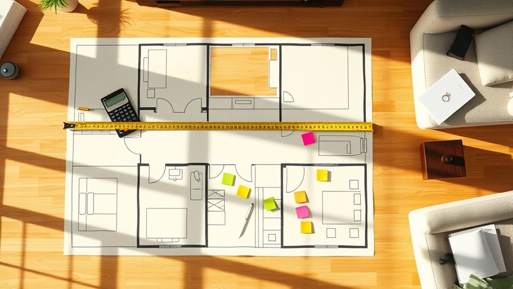 measure calculate sum floor