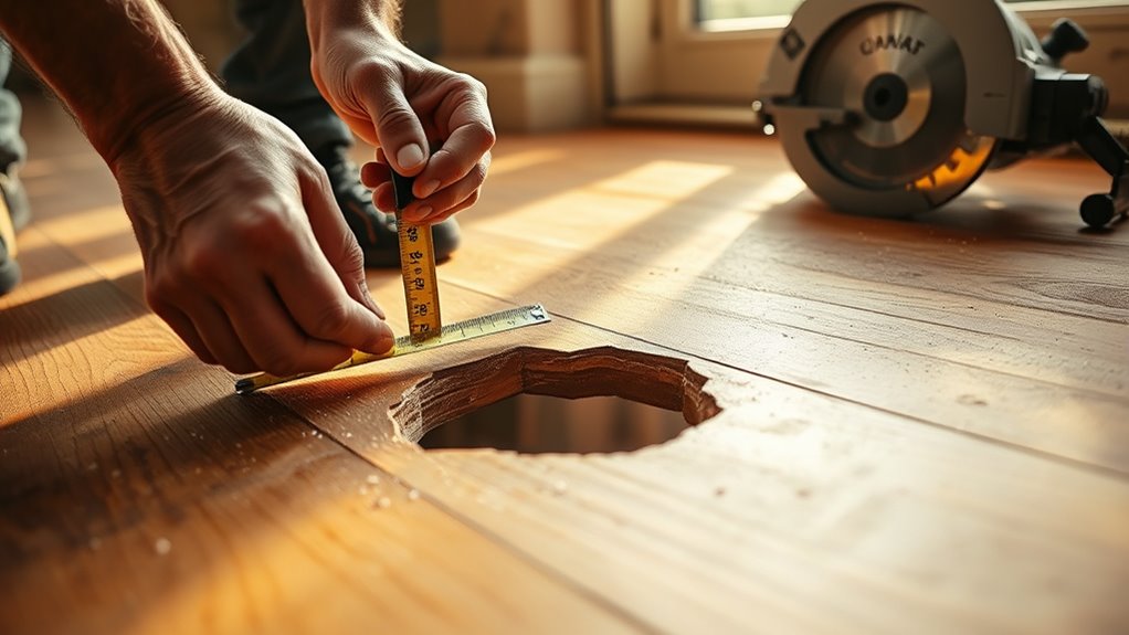 measure cut restore floor