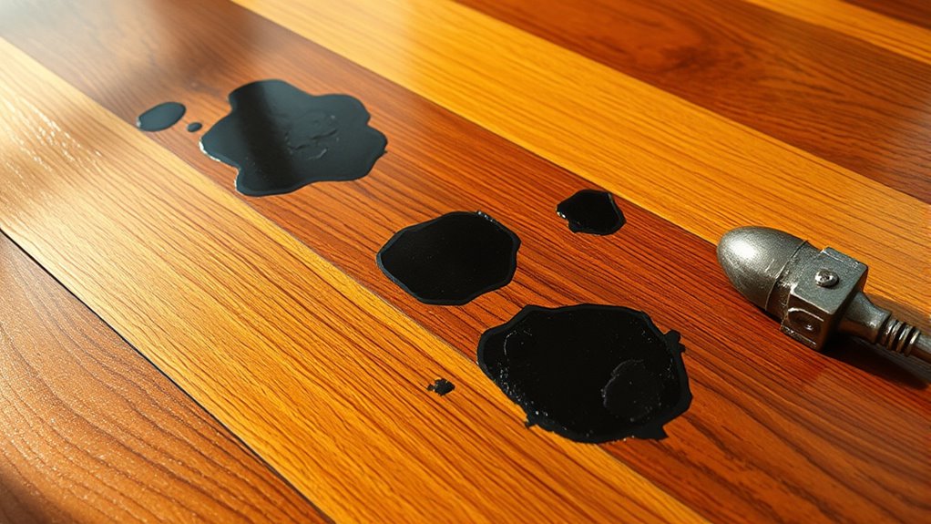metal stains hardwood floors