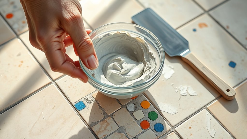 mix apply repair tiles