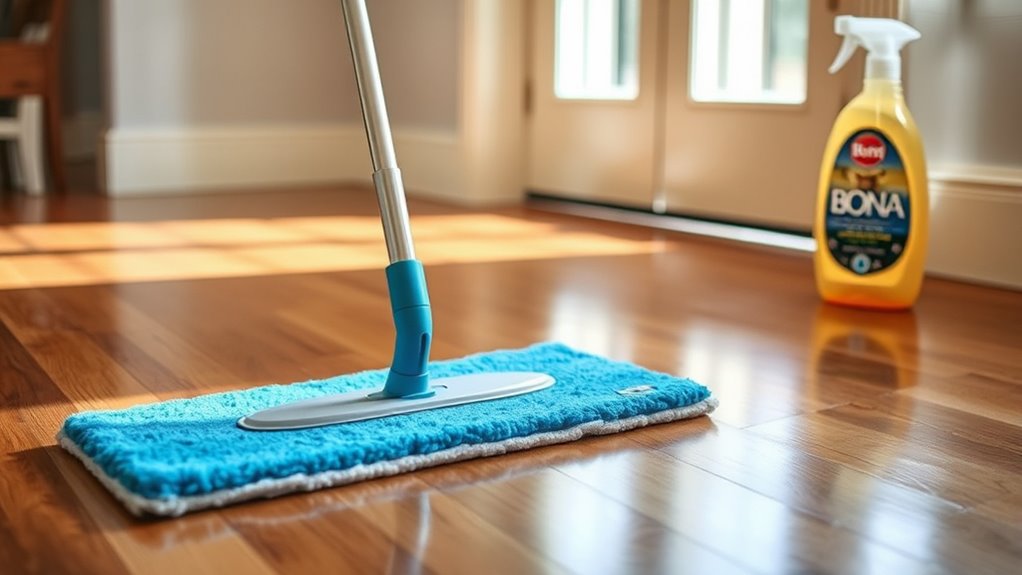 mop efficiently with microfiber