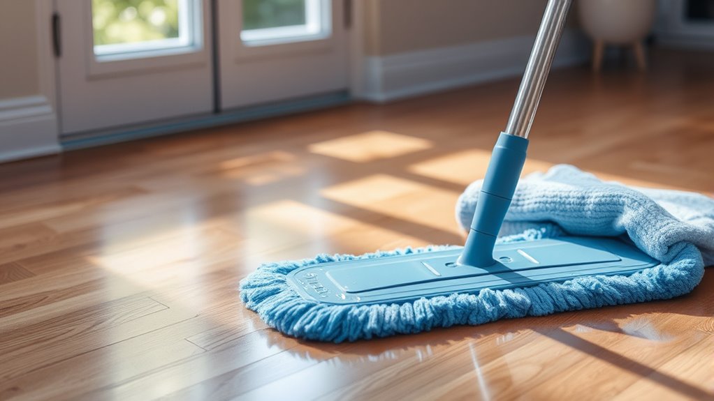 mop gently dry thoroughly