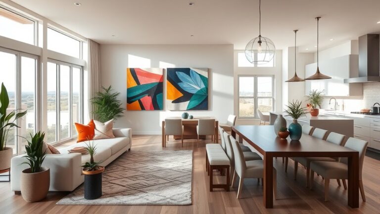 open floor plan decoration tips