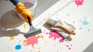 paint removal from tile