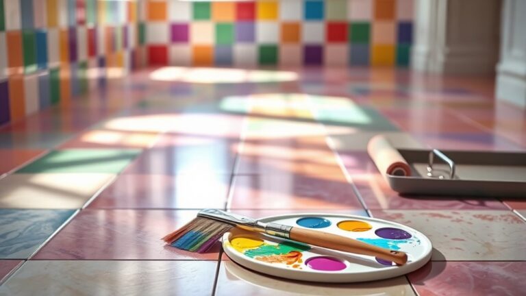 painting ceramic tile floors