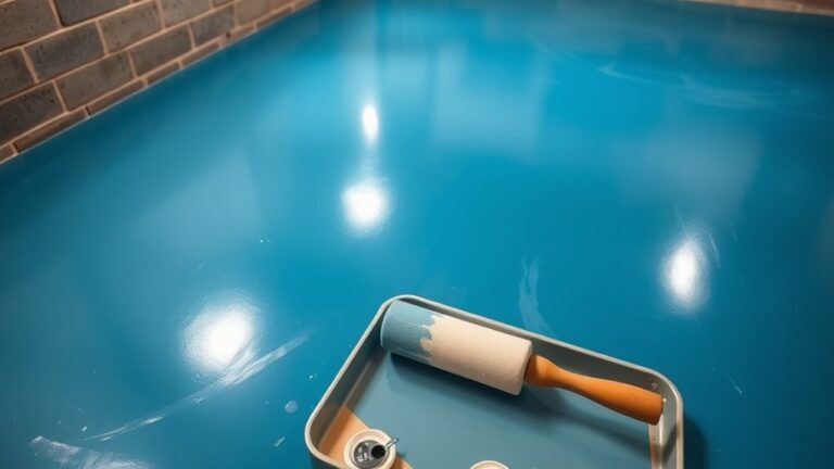 painting concrete basement floor