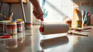 painting vinyl tile floors