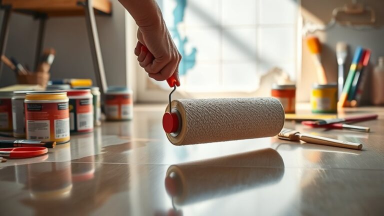 painting vinyl tile floors