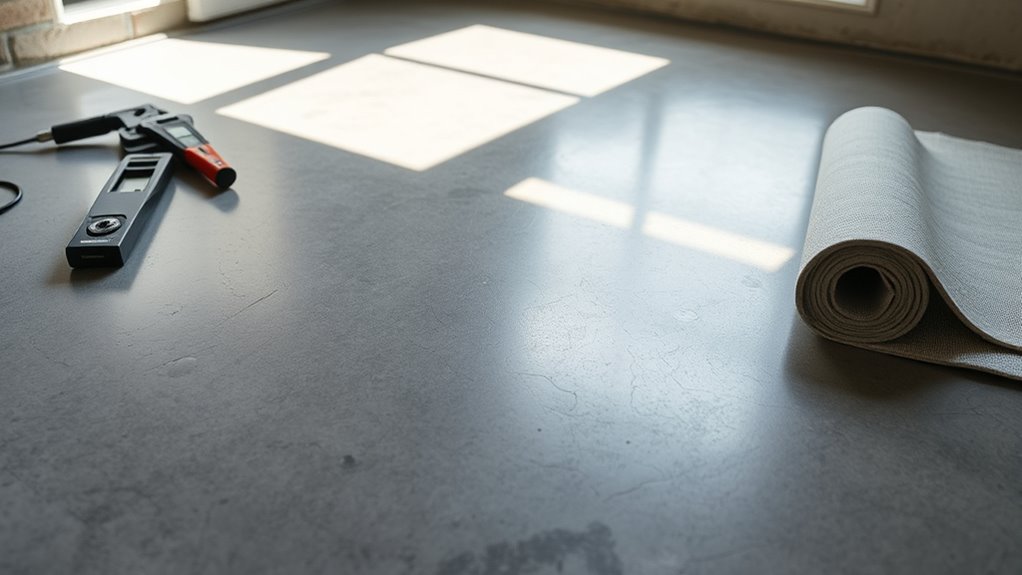 prepare concrete subfloor properly