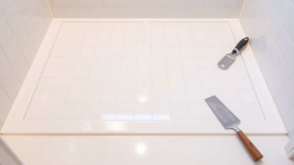 prepare shower base properly