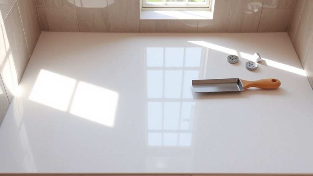 prepare shower floor properly