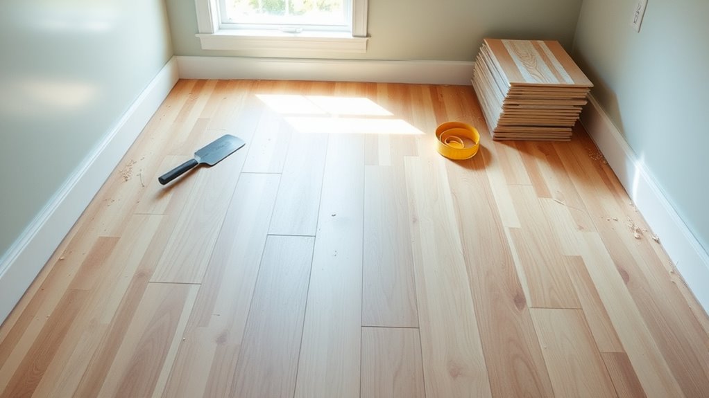 prepare subfloor for vinyl