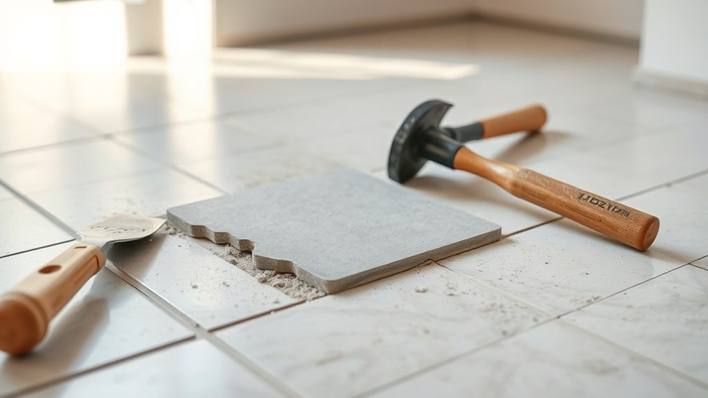 prepare surface for tiling