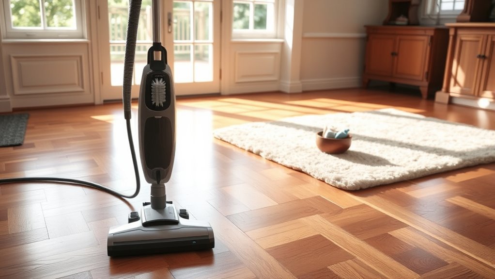 prepare wood floors safely