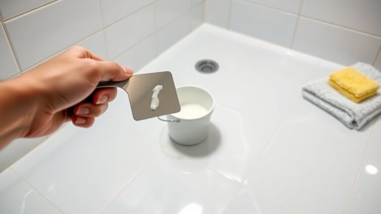 regrout shower floor process