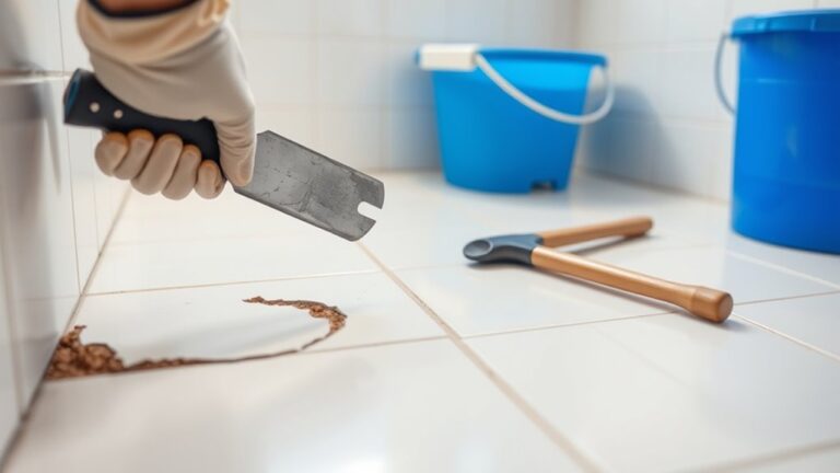 remove bathroom floor tiles