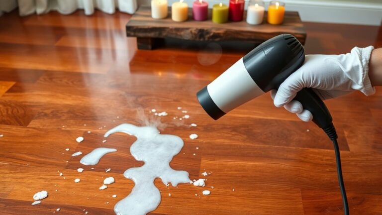 remove candle wax easily