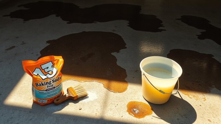 remove oil from floor