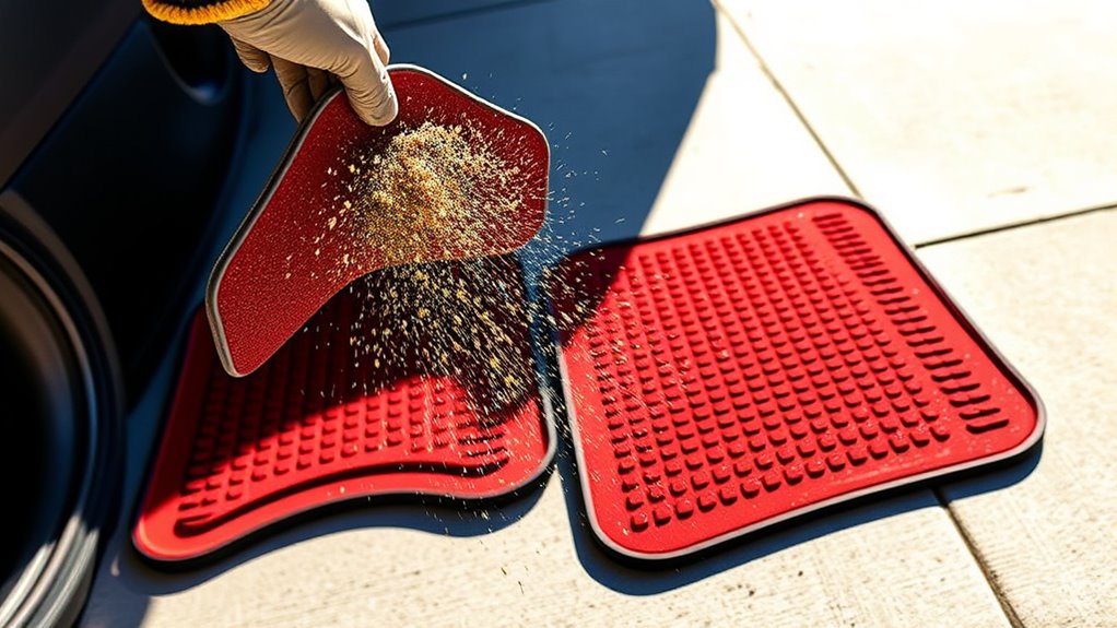 remove shake and maintain mats