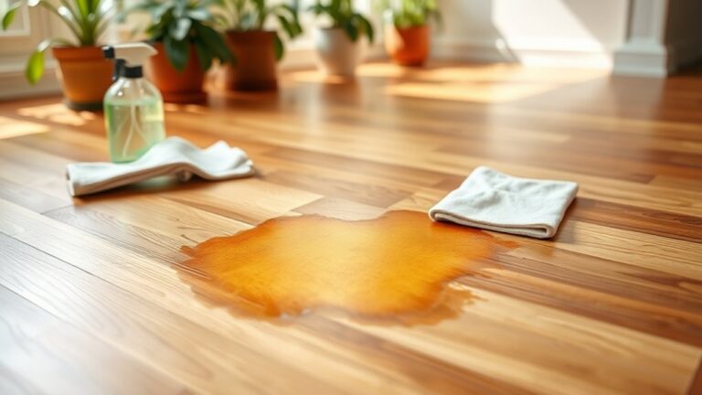 remove urine stain hardwood