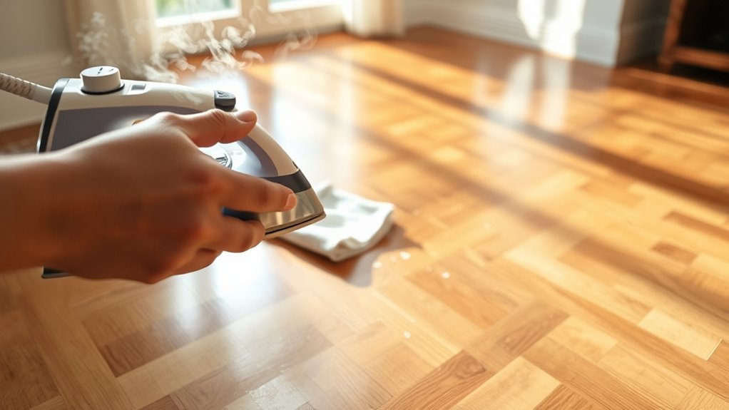 remove wax from floor