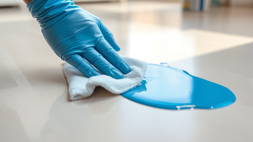 remove wet paint easily