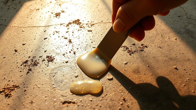 removing adhesive from concrete