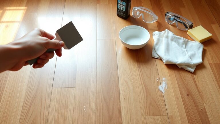 removing glue from hardwood