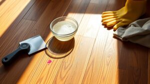 removing paint from hardwood