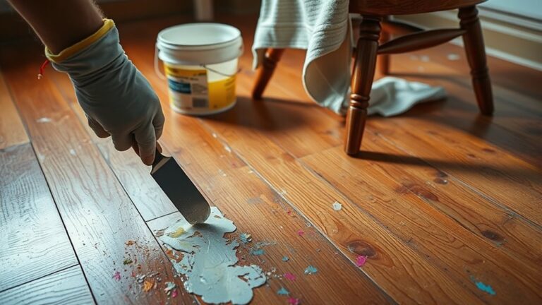 removing paint from hardwood