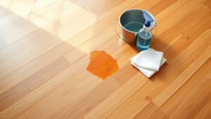 removing urine from floors