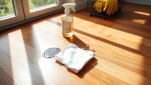 removing urine from floors