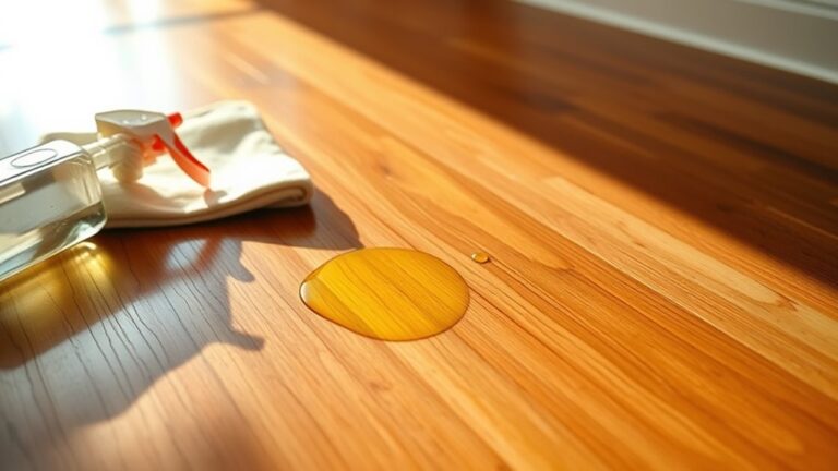 removing urine from hardwood