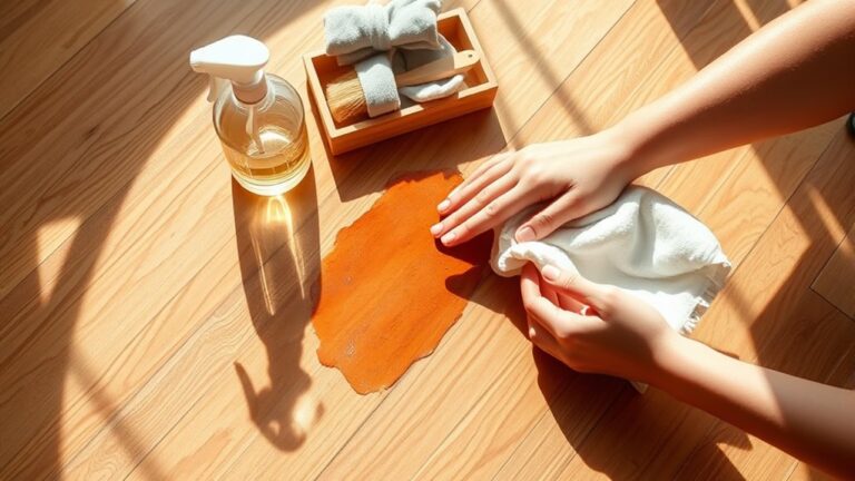 removing urine from hardwood