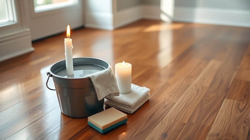 removing wax from hardwood