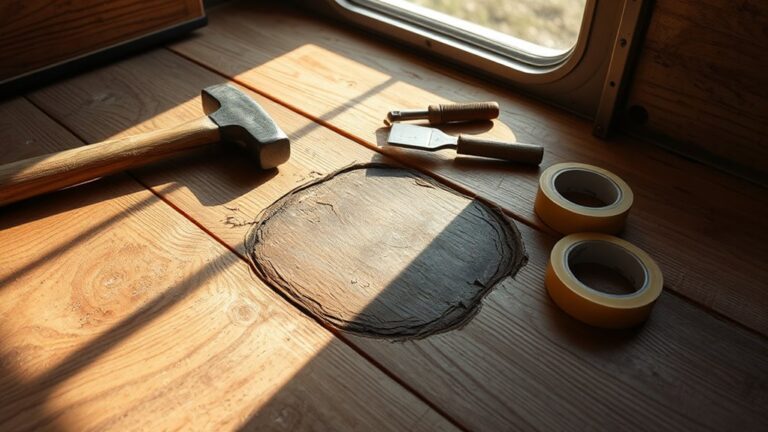 repair camper floor damage